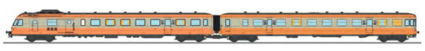 REE Modeles NW-165 - French RGP Railcar 1 orange / Grey, Era IV-V XBD-2737 + Car XRABx-7721 LYON-VAISE